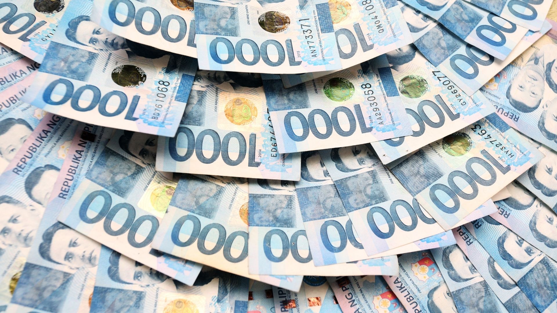 1000 Philippine paper bills