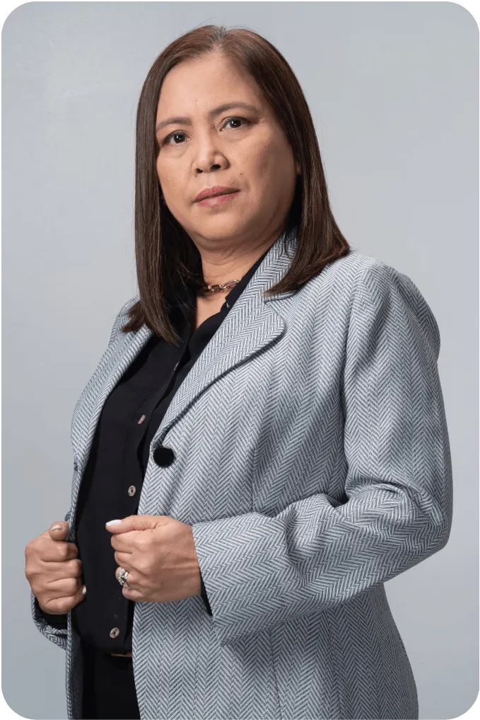 Flordeliza F. Cruz
<br>Chairwoman