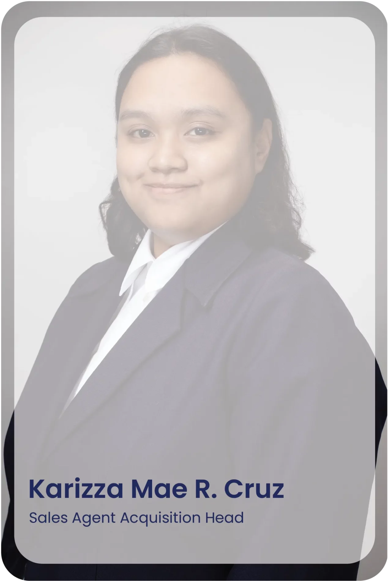 Karizza Cruz Landing Page Photo Hover State